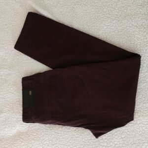Enzo Tovare Alpha 116 Burgundy Straight Leg Jeans Size 32X30